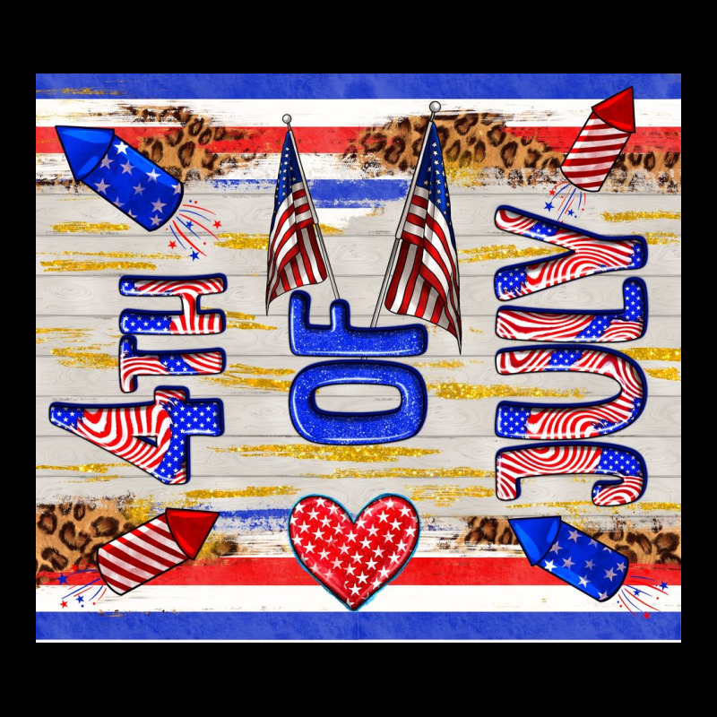 4 Th Of July Ladies Tee by TumblerDesignByShophia | Teevron