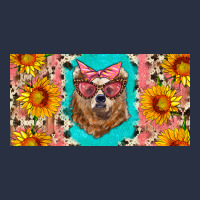Mama Bear With Sunflowers And Glasses License Plate Heavyweight Sweatshirt | Teevron