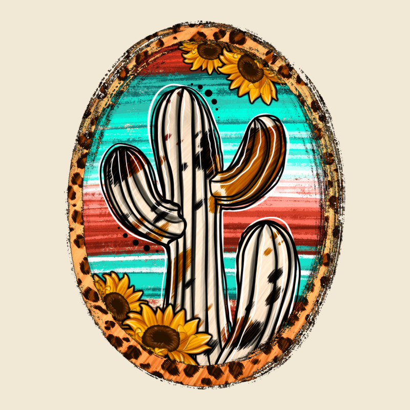 Cowhide Serape And Sunflower Cactus Premium Tee by Jasminsmagicworld | Teevron