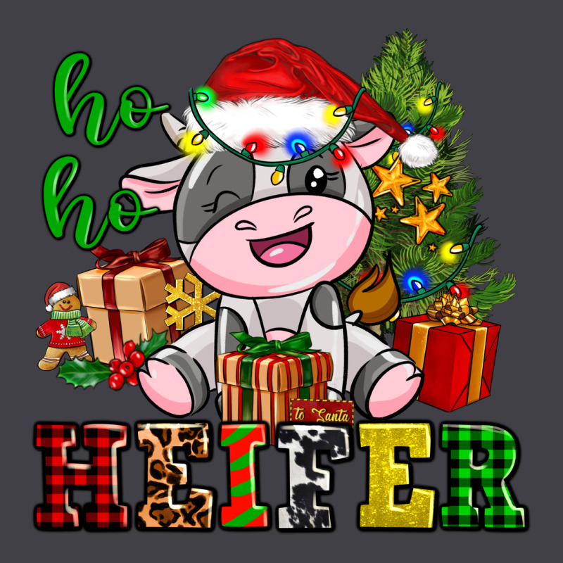 Ho Ho Heifer Little Cute Christmas Cow Heavyweight Hoodie by AdoDesignShop | Teevron