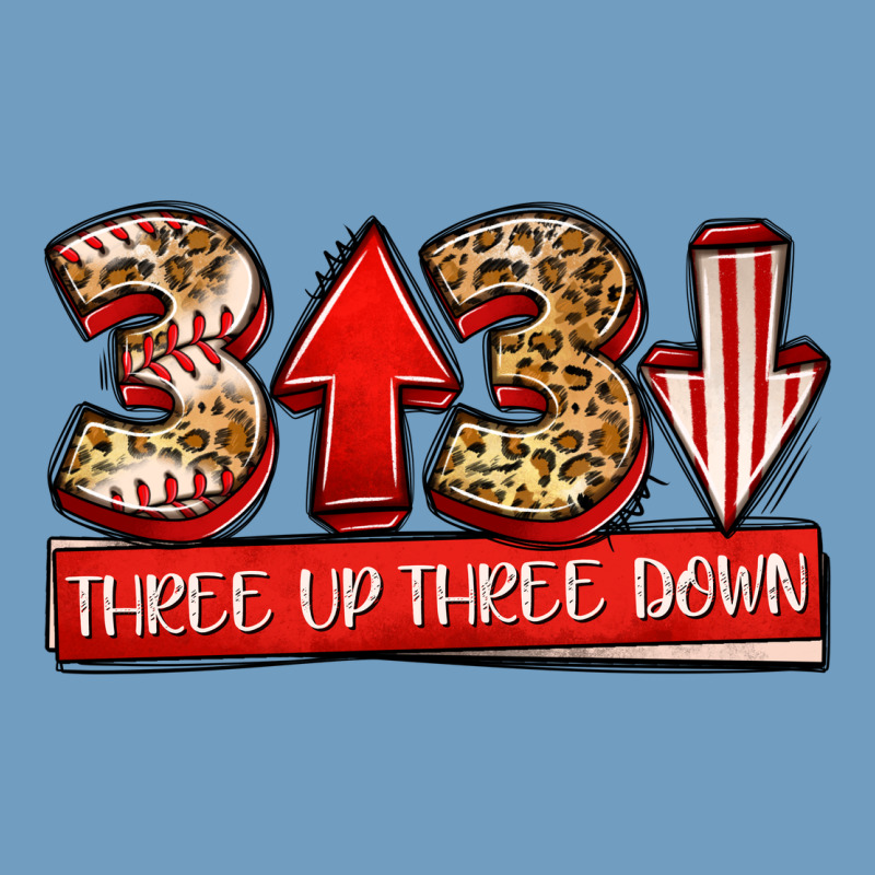 Three Up Three Down Baseball Urban Heavy Tee by Jasminsmagicworld | Teevron