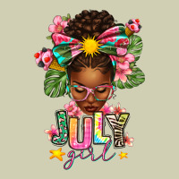 July Girl Afro Woman Summer Heavy Core Tee | Teevron
