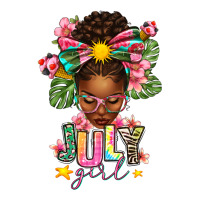 July Girl Afro Woman Summer | Teevron