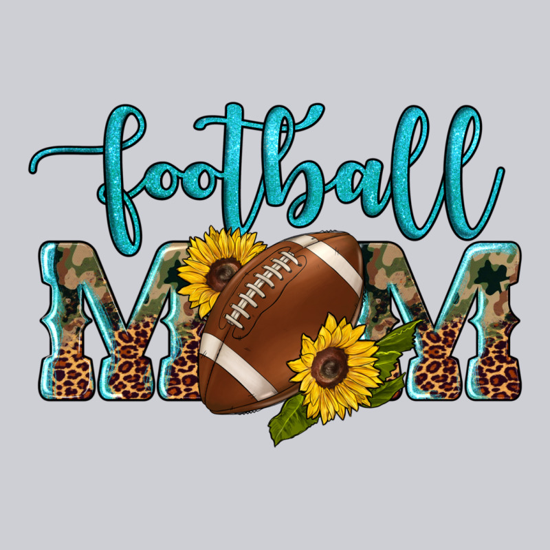 Western Leopard Camouflage Sunflowers  Glitter Mom Football Heavyweight Sweatshirt by Artiststas | Teevron