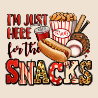 I'm Just Here For The Snacks Baseball Urban Heavy Tee | Teevron