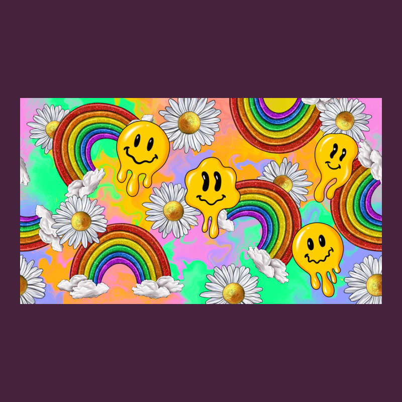 Smile Faces And Rainbow And Daisys Premium Tee by TumblerDesignByShophia | Teevron