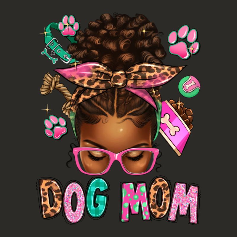 Afro Messy Bun Dog Mom Heavy Core Tee by texasbilliewilder | Teevron