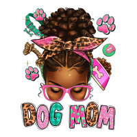 Afro Messy Bun Dog Mom | Teevron