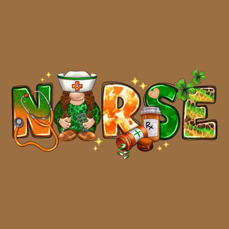 St. Patrick's Day Nurse With Gnome Vintage Tee by HowdyJamesFarm | Teevron