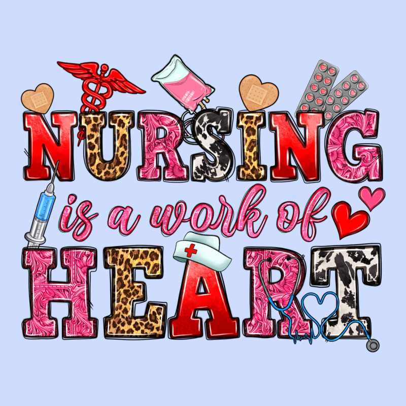 Nursing Is A Work Of Heart Urban Heavy Tee by OliviaCreatesArt | Teevron