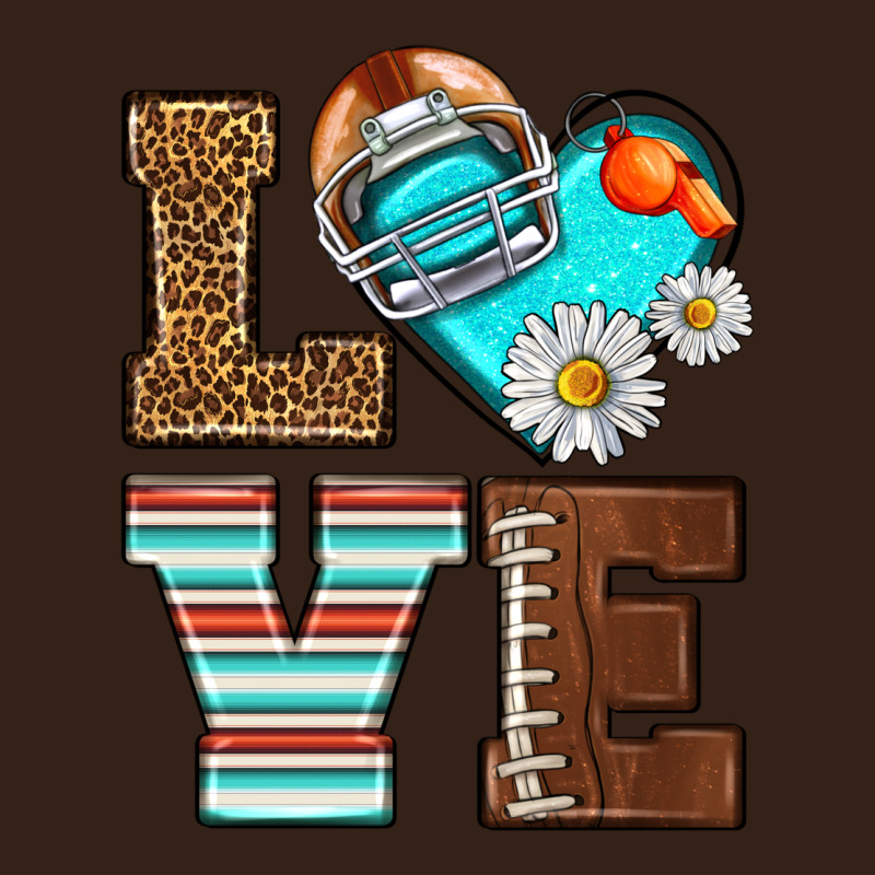 American Football Love And Helmet Heavy Core Tee by NancyCooperArtShop | Teevron