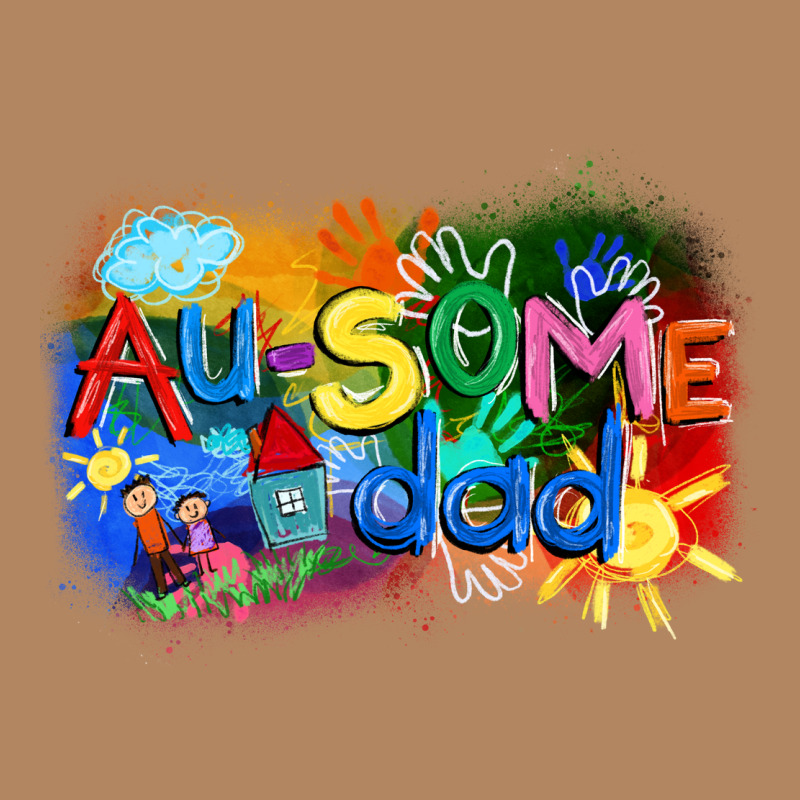 Au-some Dad Autism Long Sleeve Tee by FaDigitalArtStudio | Teevron