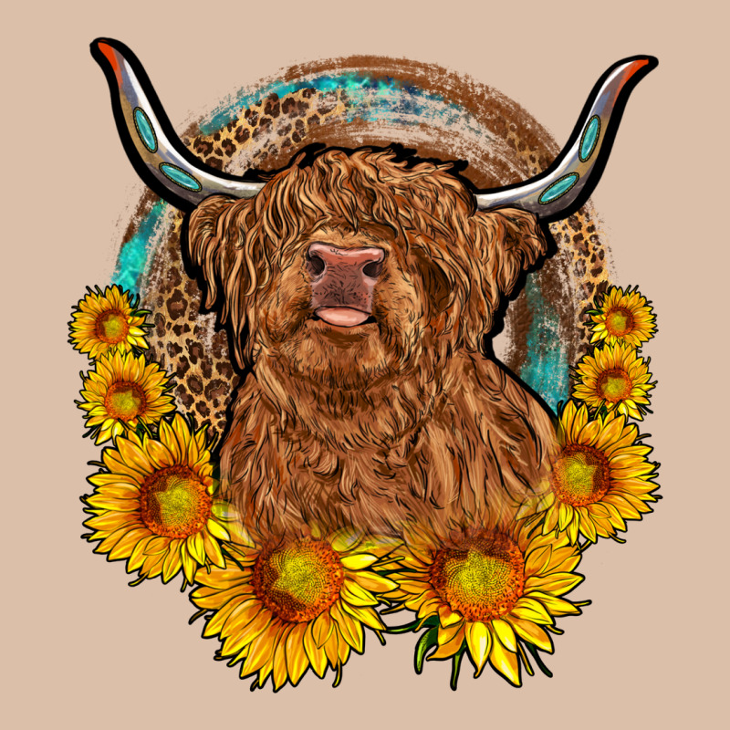 Cow Sunflower Leopard Urban Heavy Tee by OliviaCreatesArt | Teevron