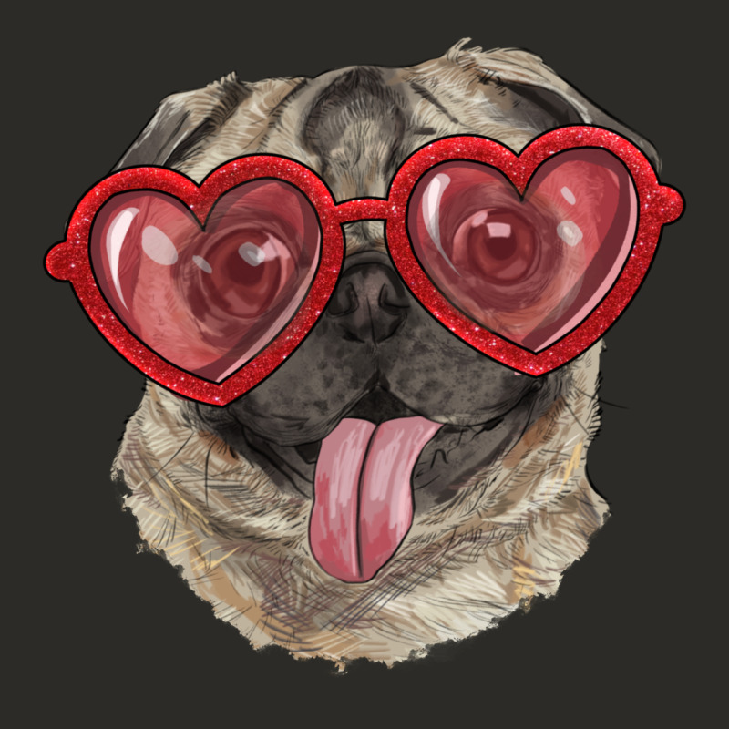 Pug With Love Glasses Heavy Core Tee by RanaPortraitStore | Teevron