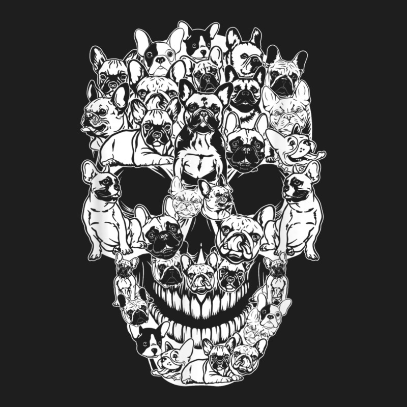 Matching Family French Bulldog Dog Skull Costume Halloween Classic Tee by maiPhamDesign | Teevron