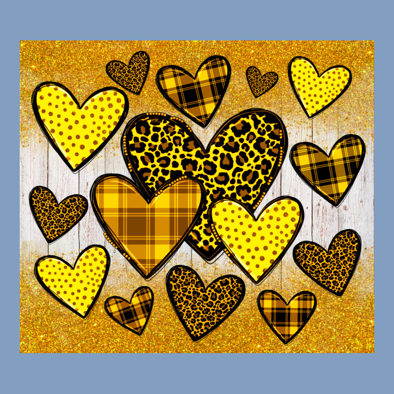 Yellow Hearts Urban Hoodie by JahusDesignShop | Teevron