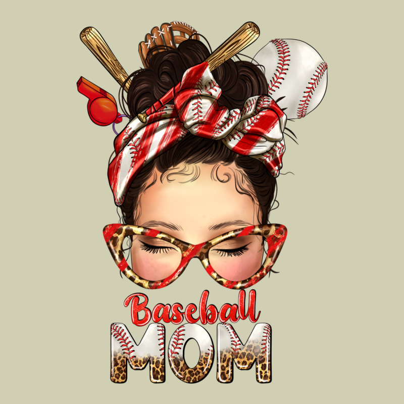 Baseball Mom Messy Bun Heavy Core Tee by texasbilliewilder | Teevron