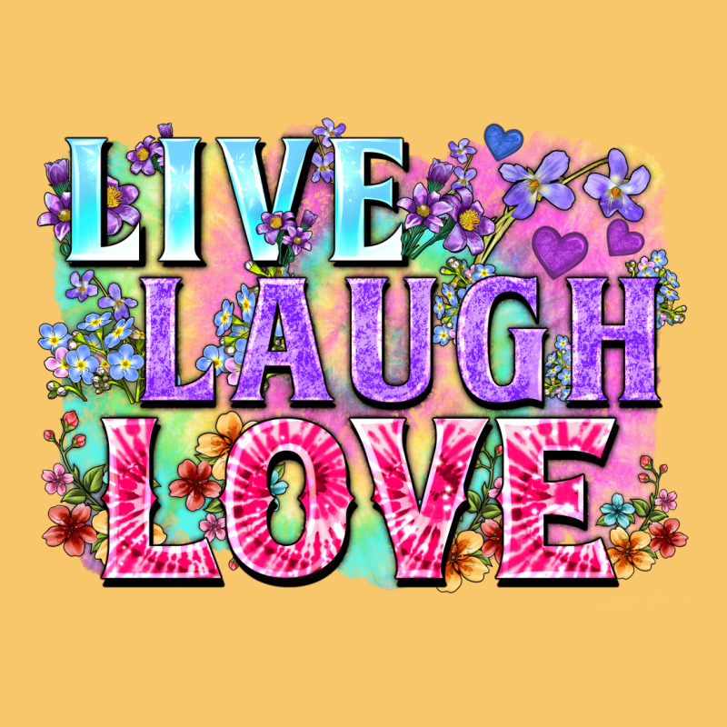 Live Laugh Love Hippie Valentine's Day Vintage Hoodie by FaDigitalArtStudio | Teevron