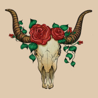 Bull Skull With Roses Heavyweight Sweatshirt | Teevron