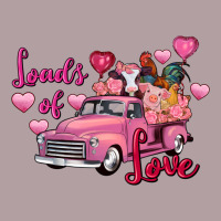 Loads Of Love Valentine's Day Farm Truck Vintage Hoodie | Teevron