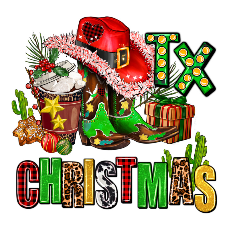 Tx Christmas Cowgirl Premium Sweatshirt by AdoDesignShop | Teevron