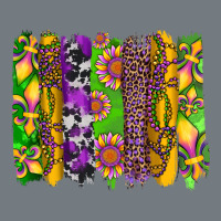 Mardi Gras Sunflower Fleur De Lis Leopard Cowhide Brushstrokes Heavyweight Sweatshirt | Teevron
