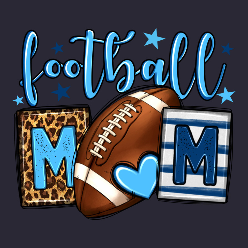 Football Mom Blue Team Color  Mother's Day Vintage Tee by HowdyJamesFarm | Teevron