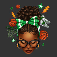 Afro Messy Bun Basketball Green Bow | Teevron