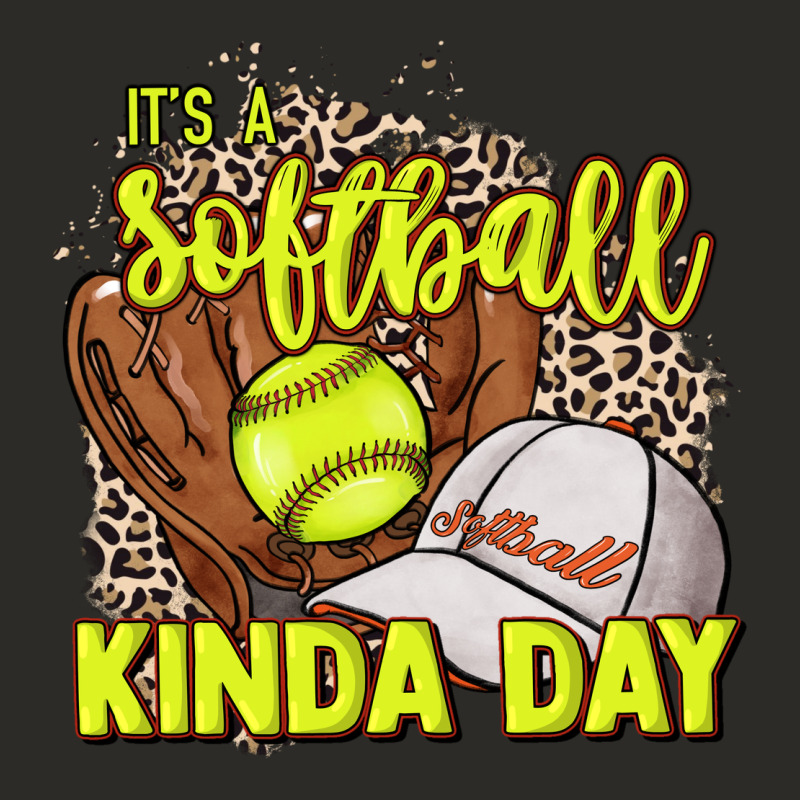 It's A Softball Kinda Day Leopard Heavy Core Tee by NancyCooperArtShop | Teevron