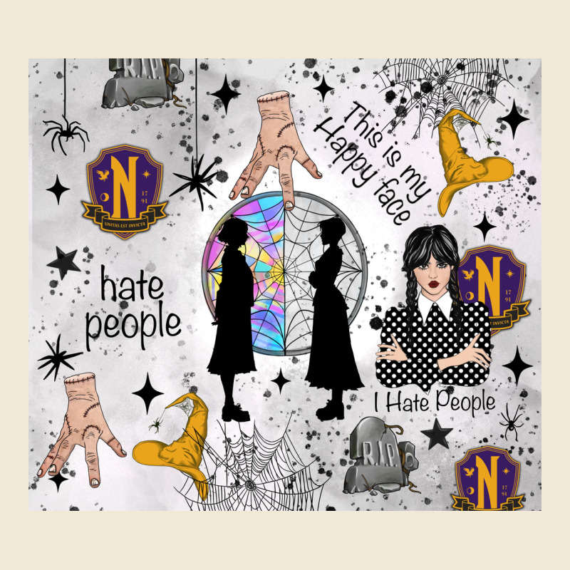 Gothic Girl And Colorful Girl Premium Tee by TumblerDesignByShophia | Teevron
