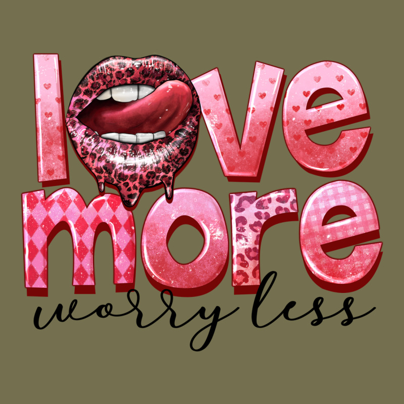 Love More Worry Less Vintage Hoodie by FaDigitalArtStudio | Teevron