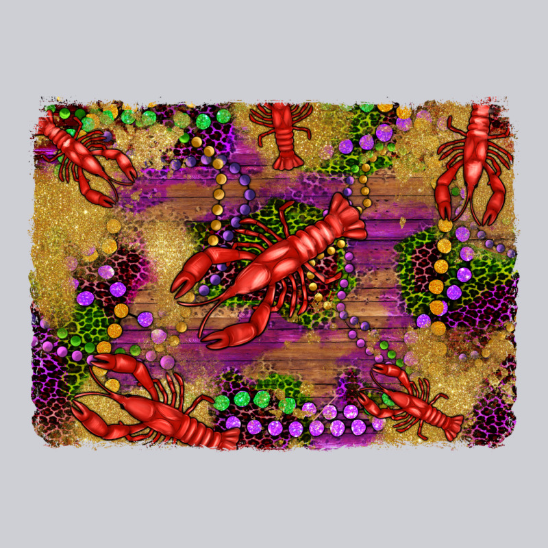 Mardi Gras Crawfısh Leopard Wood And Glitter Background Heavyweight Sweatshirt by Artiststas | Teevron