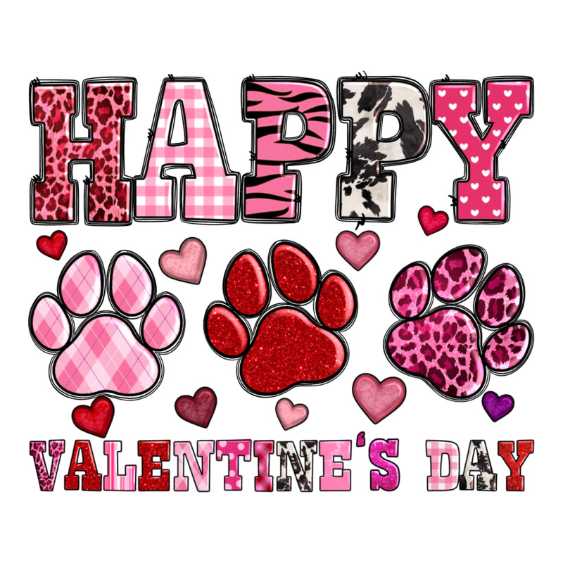 Happy Valentine's Day Paws Urban Heavy Tee by OliviaCreatesArt | Teevron