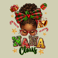 Nana Claus Afro Messy Bun Heavy Core Tee | Teevron