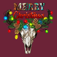 Merry Christmas Bull Skull Long Sleeve Tee | Teevron