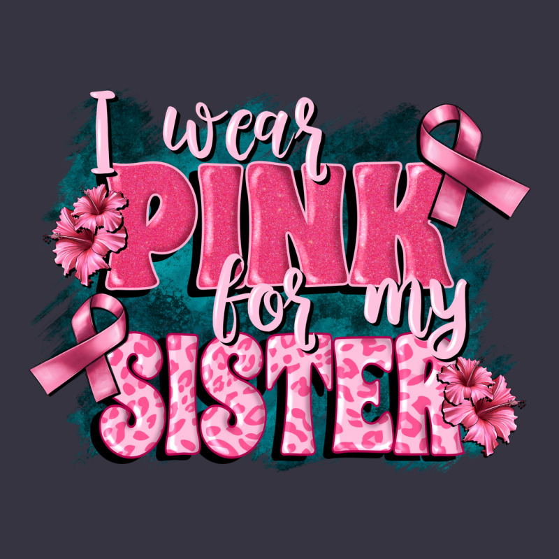 I Wear Pink For My Sister Vintage Hoodie by FaDigitalArtStudio | Teevron