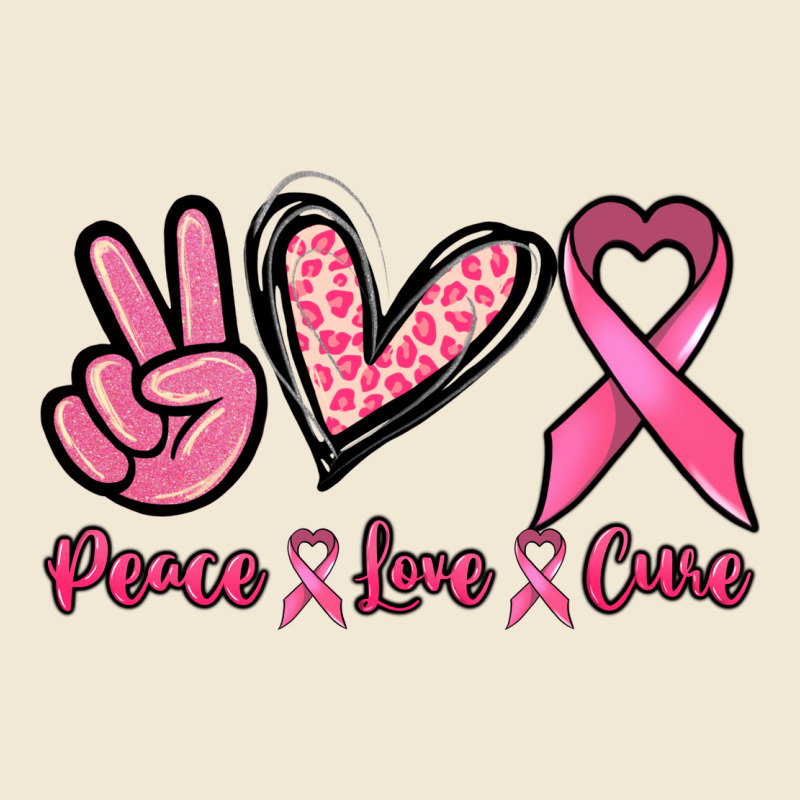 Peace Love Cure Cancer Awareness Premium Tee by HowdyJamesFarm | Teevron