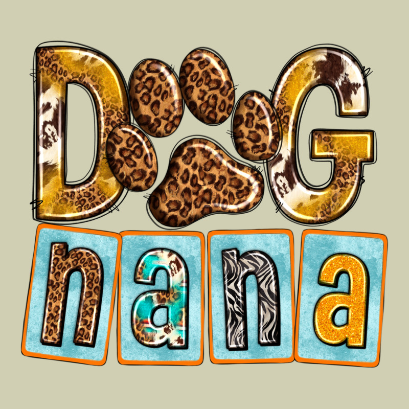 Dog Nana With Paw Heavy Core Tee by texasbilliewilder | Teevron