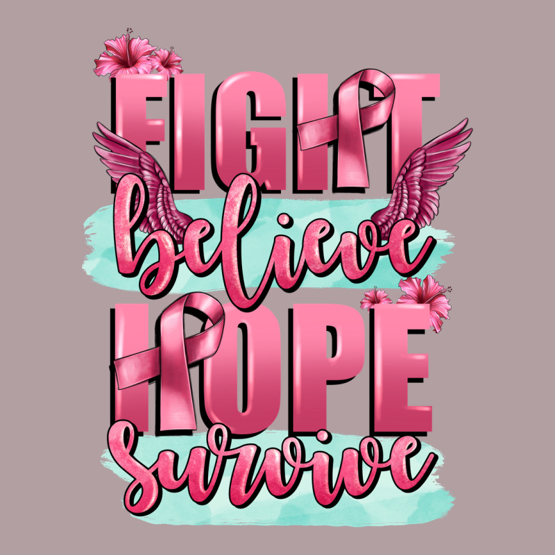 Fight Believe Hope Survive Cancer Awareness Vintage Hoodie by FaDigitalArtStudio | Teevron