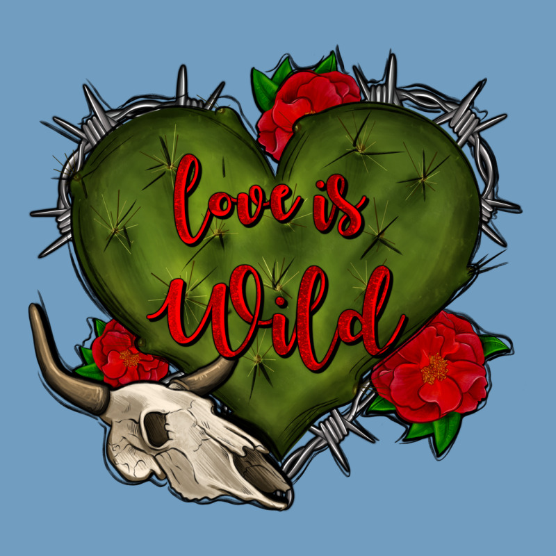 Love Is Wild With Bullskull Olivia Urban Heavy Tee by OliviaCreatesArt | Teevron