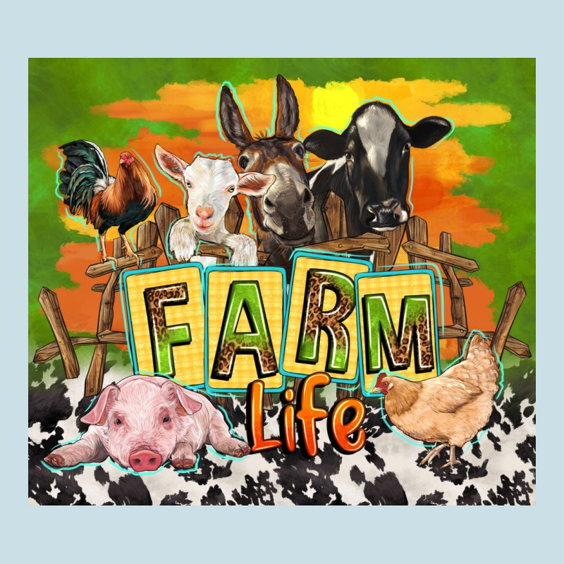 Farm Life With Animals Ladies Tee by TumblerDesignByShophia | Teevron