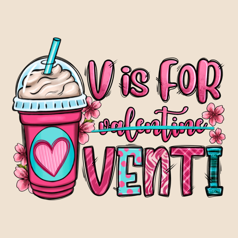 V Is For Valentine Venti Coffee Cup Urban Heavy Tee by OliviaCreatesArt | Teevron