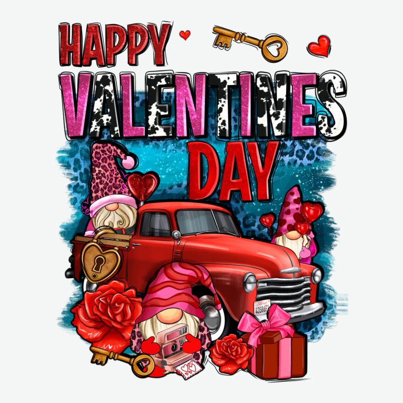 Happy Valentines Day With Gnomes And Truck Olivia Urban Heavy Tee by OliviaCreatesArt | Teevron