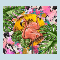 Flamingo With Leopard Ladies Tee | Teevron