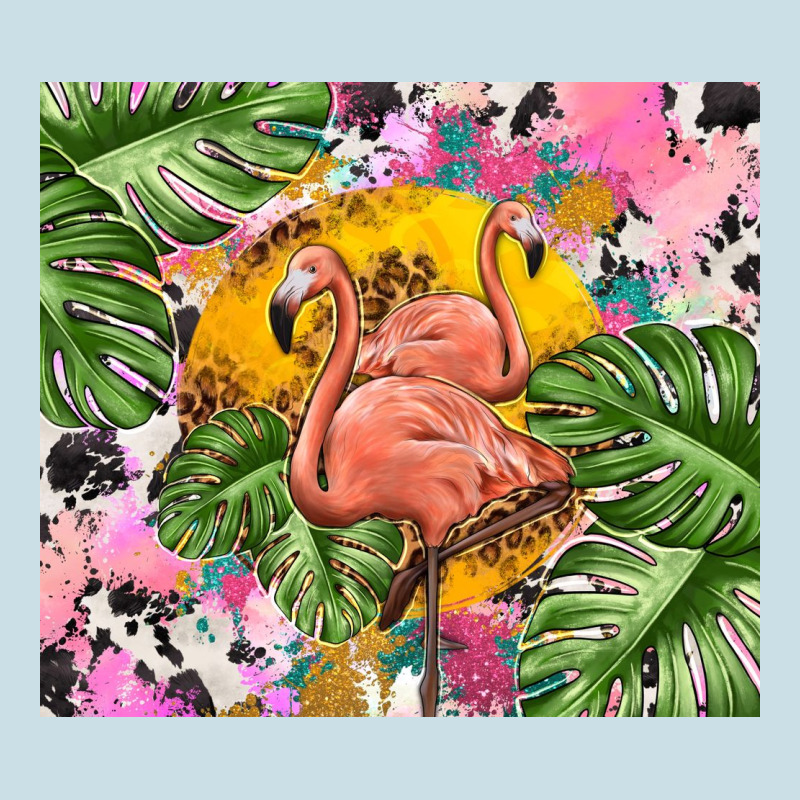 Flamingo With Leopard Ladies Tee by TumblerDesignByShophia | Teevron
