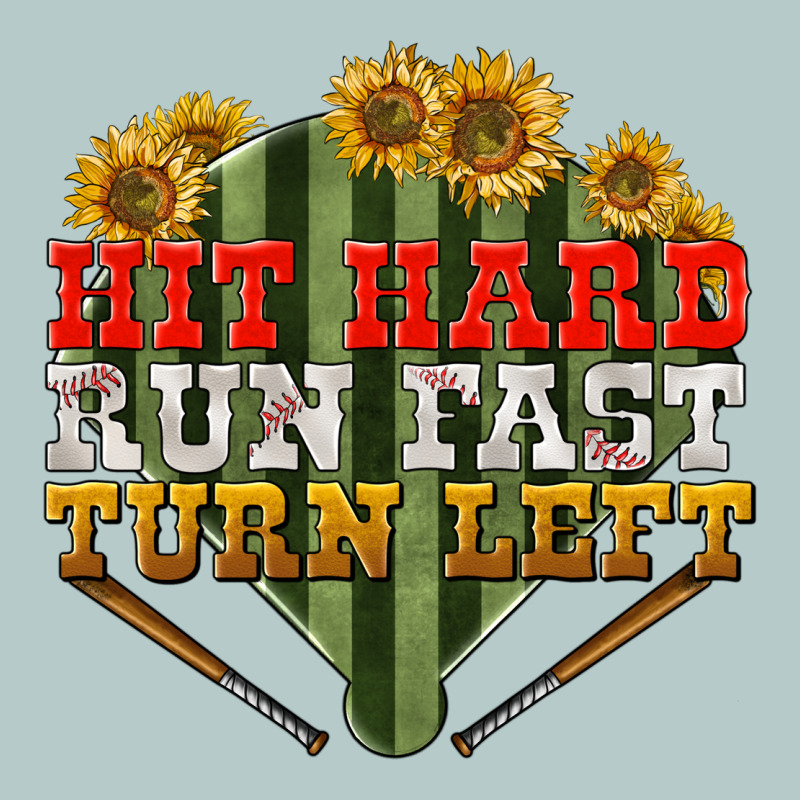 Hit Hard Run Fast Turn Left Heavy Core Tee by NancyCooperArtShop | Teevron