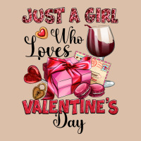 Just A Girl Who Loves Valentine's Day Urban Heavy Tee | Teevron
