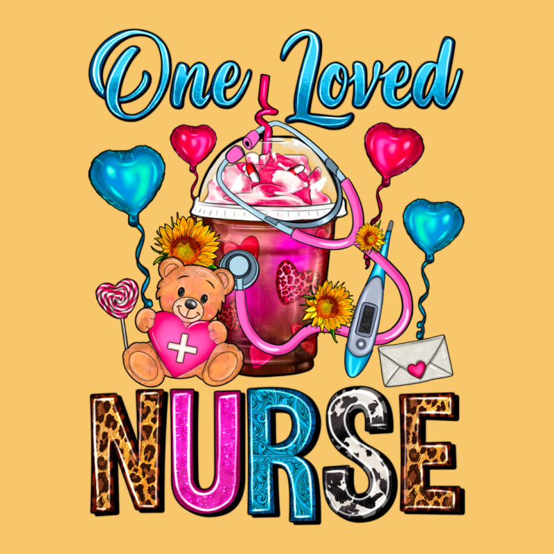 One Loved Nurse Valentines Day Frappe Coffee Vintage Hoodie by FaDigitalArtStudio | Teevron