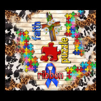 Faith Puzzle Ribbon Ladies Tee | Teevron