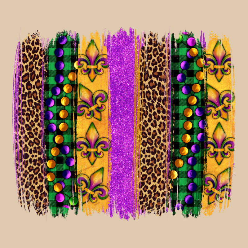 Mardi Gras Fleur De Lis And Beads Brush Stroke Heavyweight Sweatshirt by Artiststas | Teevron